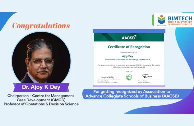 Heartiest congratulations to Dr. Ajoy K. Dey, Chairperson -(CMCD)
