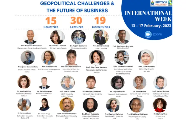 International Week 2023 – February 13th 2023 to February 17th 2023